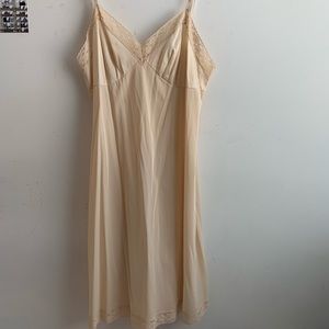 Vintage cream slip dress